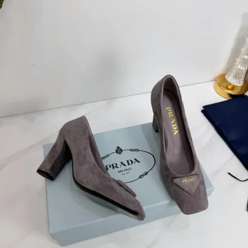 Replica Prada High-heeled Shoes For Women #1409446 $102.00 USD for Wholesale