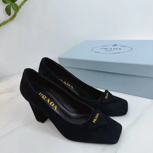 Wholesale Prada High-heeled Shoes For Women #1409447 $102.00 USD, Wholesale Quality Replica Prada High-heeled Shoes