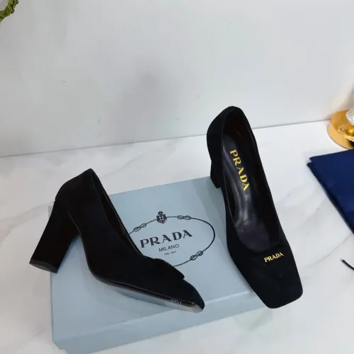 Replica Prada High-heeled Shoes For Women #1409447 $102.00 USD for Wholesale