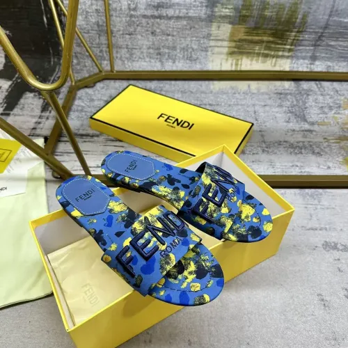 Wholesale Fendi Slippers For Women #1409498 $82.00 USD, Wholesale Quality Replica Fendi Slippers