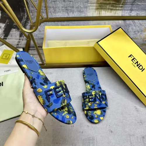 Replica Fendi Slippers For Women #1409498 $82.00 USD for Wholesale