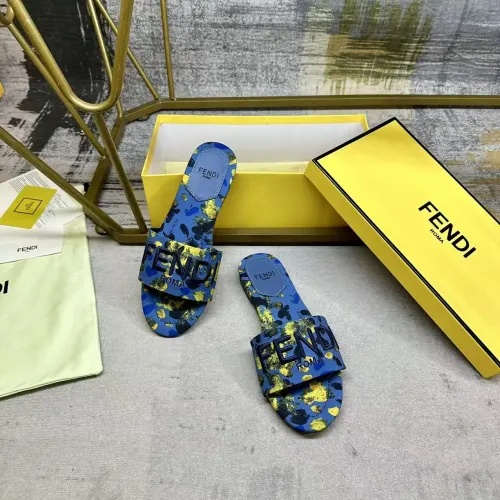 Replica Fendi Slippers For Women #1409498 $82.00 USD for Wholesale