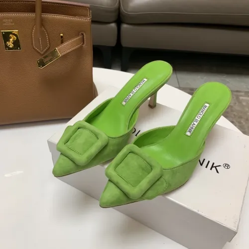 Wholesale Manolo Blahnik Slippers For Women #1409575 $96.00 USD, Wholesale Quality Replica Manolo Blahnik Slippers