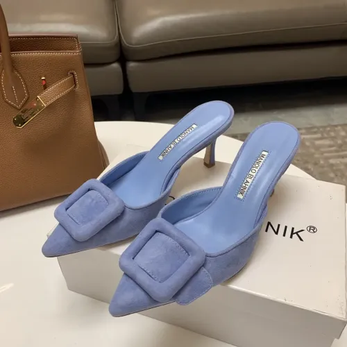 Wholesale Manolo Blahnik Slippers For Women #1409576 $96.00 USD, Wholesale Quality Replica Manolo Blahnik Slippers