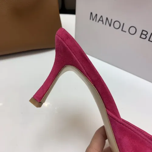Replica Manolo Blahnik Slippers For Women #1409577 $96.00 USD for Wholesale