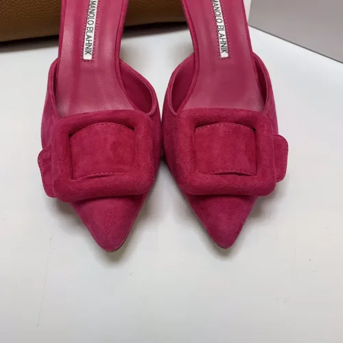 Replica Manolo Blahnik Slippers For Women #1409577 $96.00 USD for Wholesale