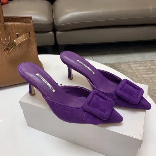 Wholesale Manolo Blahnik Slippers For Women #1409580 $96.00 USD, Wholesale Quality Replica Manolo Blahnik Slippers