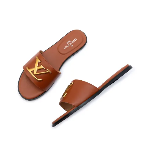 Wholesale Louis Vuitton Slippers For Women #1409628 $85.00 USD, Wholesale Quality Replica Louis Vuitton Slippers