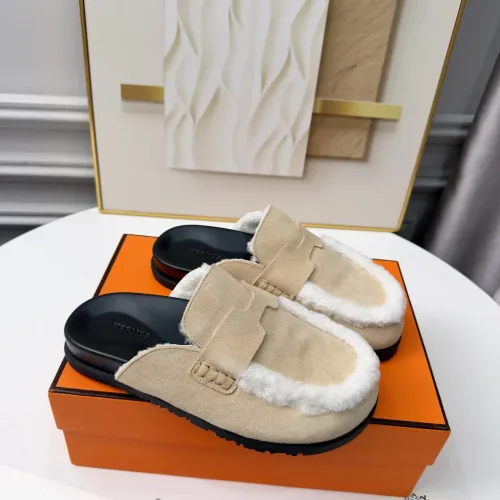 Replica Hermes Slippers For Women #1409630 $96.00 USD for Wholesale