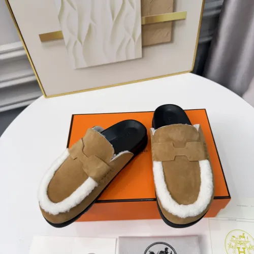 Replica Hermes Slippers For Men #1409635 $96.00 USD for Wholesale