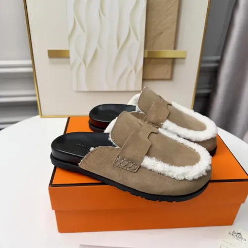 Replica Hermes Slippers For Women #1409638 $96.00 USD for Wholesale