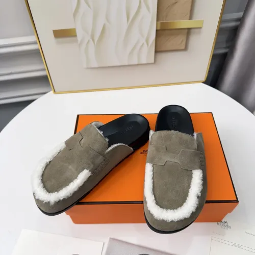 Replica Hermes Slippers For Men #1409643 $96.00 USD for Wholesale