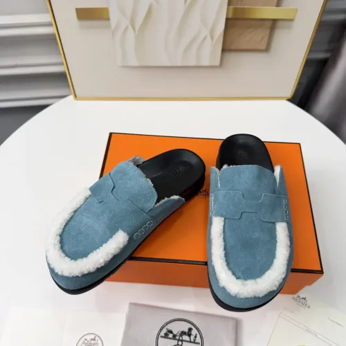 Replica Hermes Slippers For Women #1409648 $96.00 USD for Wholesale