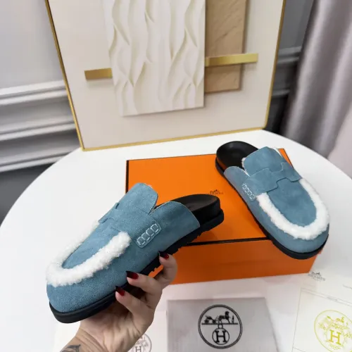 Replica Hermes Slippers For Women #1409648 $96.00 USD for Wholesale