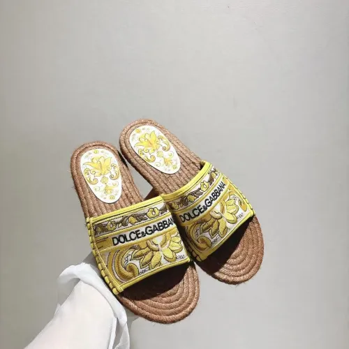 Wholesale Dolce &amp; Gabbana D&amp;G Slippers For Women #1409668 $88.00 USD, Wholesale Quality Replica Dolce &amp; Gabbana D&amp;G Slippers