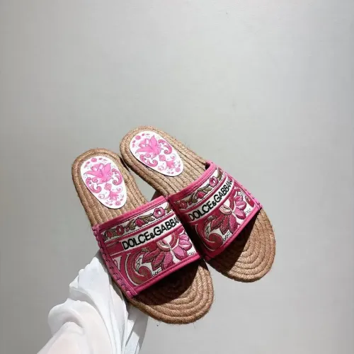Wholesale Dolce &amp; Gabbana D&amp;G Slippers For Women #1409669 $88.00 USD, Wholesale Quality Replica Dolce &amp; Gabbana D&amp;G Slippers