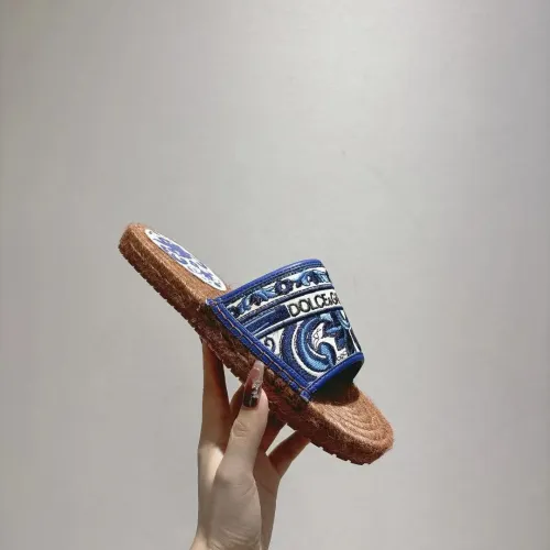 Replica Dolce & Gabbana D&G Slippers For Women #1409671 $88.00 USD for Wholesale
