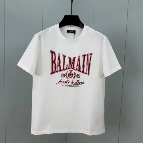 Wholesale Balmain T-Shirts Short Sleeved For Unisex #1409767 $72.00 USD, Wholesale Quality Replica Balmain T-Shirts