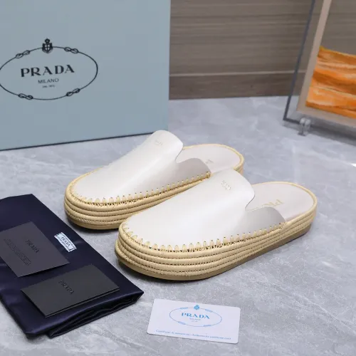 Wholesale Prada Slippers For Women #1409784 $132.00 USD, Wholesale Quality Replica Prada Slippers