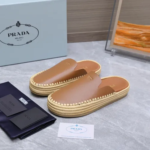 Wholesale Prada Slippers For Women #1409785 $132.00 USD, Wholesale Quality Replica Prada Slippers