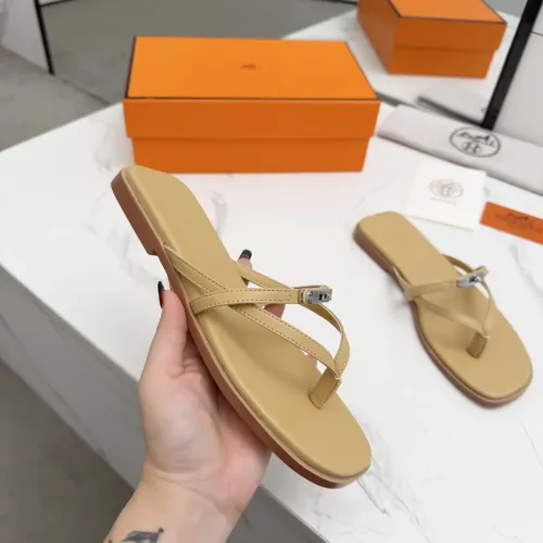 Replica Hermes Slippers For Women #1409940 $82.00 USD for Wholesale