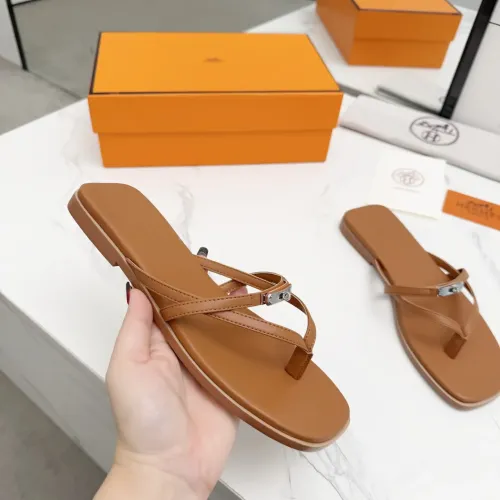 Replica Hermes Slippers For Women #1409943 $82.00 USD for Wholesale