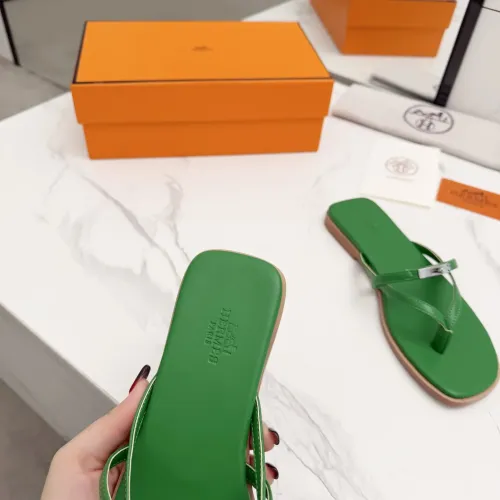 Replica Hermes Slippers For Women #1409946 $82.00 USD for Wholesale