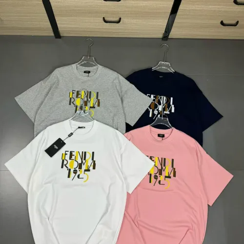 Replica Fendi T-Shirts Short Sleeved For Unisex #1410173 $32.00 USD for Wholesale