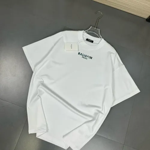 Wholesale Balmain T-Shirts Short Sleeved For Unisex #1410217 $32.00 USD, Wholesale Quality Replica Balmain T-Shirts