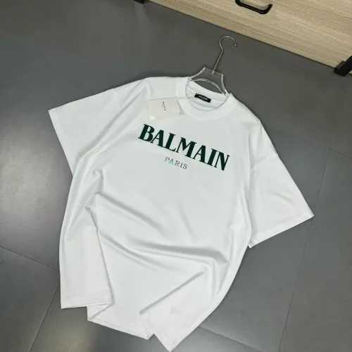 Wholesale Balmain T-Shirts Short Sleeved For Unisex #1410219 $32.00 USD, Wholesale Quality Replica Balmain T-Shirts