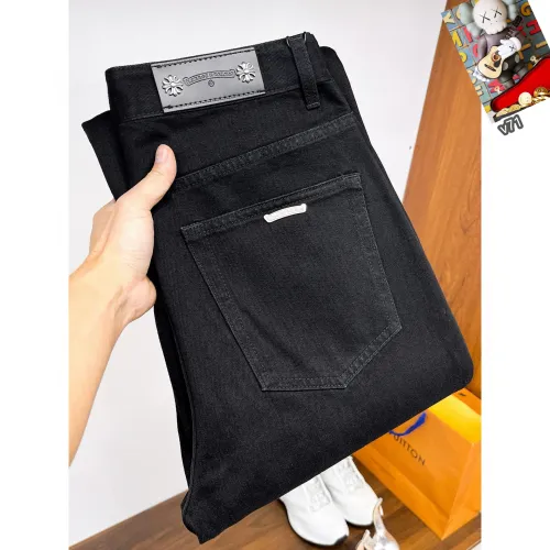 Wholesale Chrome Hearts Jeans For Men #1410320 $48.00 USD, Wholesale Quality Replica Chrome Hearts Jeans