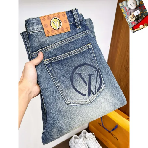 Wholesale Louis Vuitton LV Jeans For Men #1410322 $48.00 USD, Wholesale Quality Replica Louis Vuitton LV Jeans