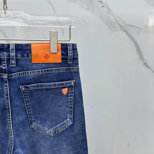 Replica Hermes Jeans For Men #1410371 $48.00 USD for Wholesale