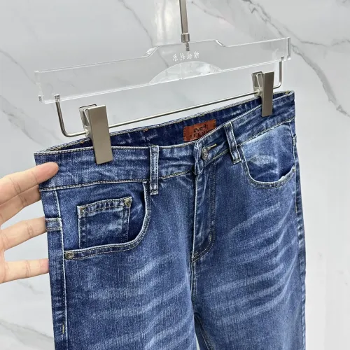 Replica Hermes Jeans For Men #1410371 $48.00 USD for Wholesale