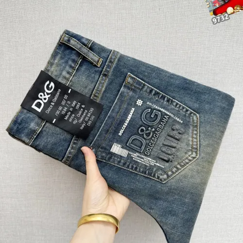 Wholesale Dolce &amp; Gabbana D&amp;G Jeans For Men #1410385 $48.00 USD, Wholesale Quality Replica Dolce &amp; Gabbana D&amp;G Jeans