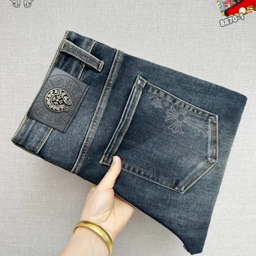 Wholesale Chrome Hearts Jeans For Men #1410386 $48.00 USD, Wholesale Quality Replica Chrome Hearts Jeans
