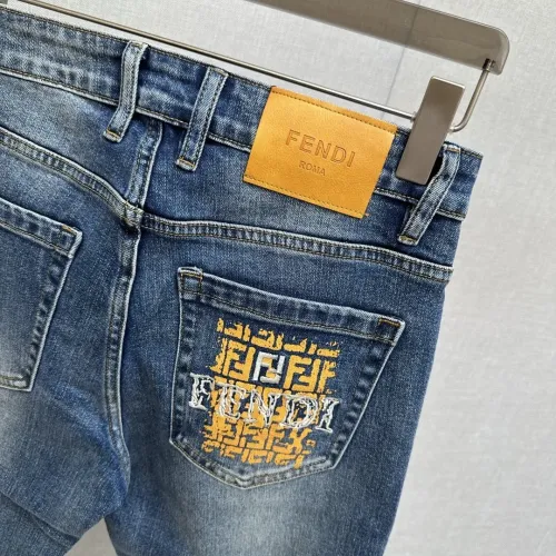 Replica Fendi Jeans For Men #1410390 $48.00 USD for Wholesale