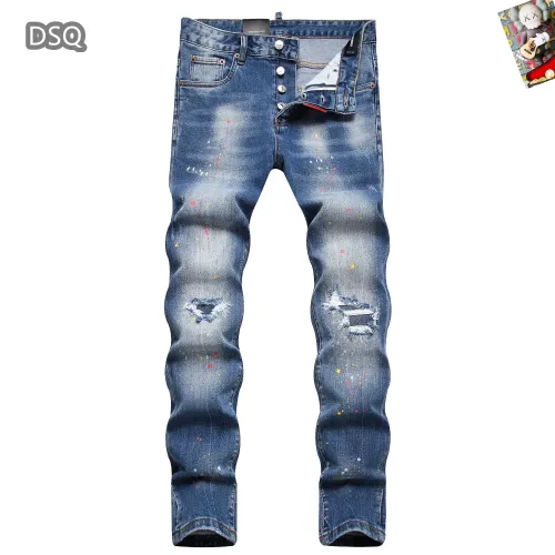 Replica Dsquared Jeans For Men #1410395 $48.00 USD for Wholesale