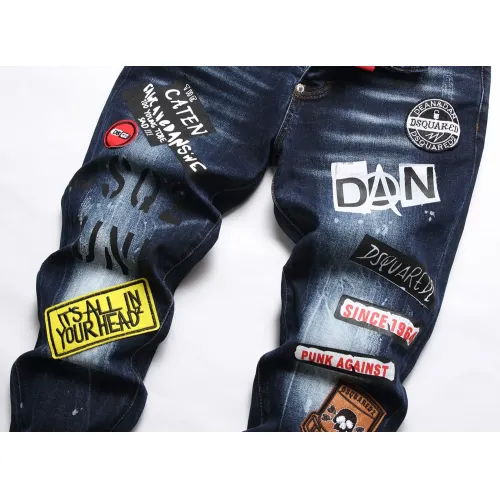 Replica Dsquared Jeans For Men #1410405 $48.00 USD for Wholesale