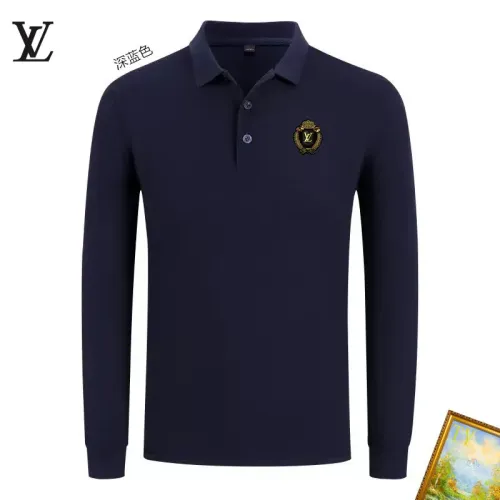 Wholesale Louis Vuitton LV T-Shirts Long Sleeved For Men #1410452 $40.00 USD, Wholesale Quality Replica Louis Vuitton LV T-Shirts