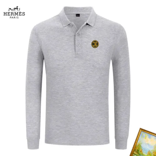 Wholesale Hermes T-Shirts Long Sleeved For Men #1410460 $40.00 USD, Wholesale Quality Replica Hermes T-Shirts