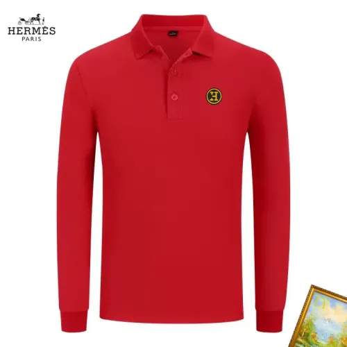 Wholesale Hermes T-Shirts Long Sleeved For Men #1410461 $40.00 USD, Wholesale Quality Replica Hermes T-Shirts