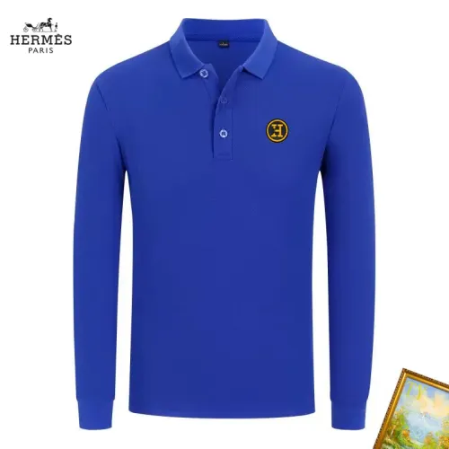 Wholesale Hermes T-Shirts Long Sleeved For Men #1410462 $40.00 USD, Wholesale Quality Replica Hermes T-Shirts