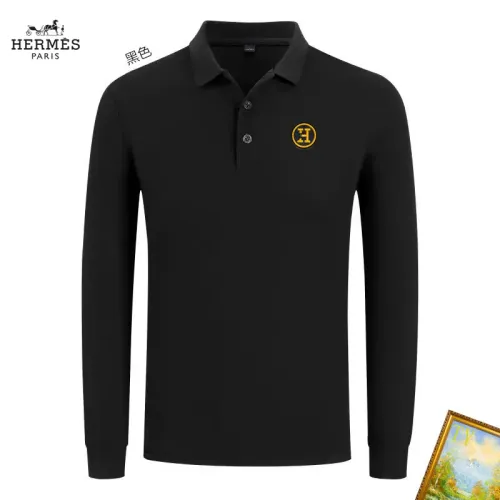 Wholesale Hermes T-Shirts Long Sleeved For Men #1410464 $40.00 USD, Wholesale Quality Replica Hermes T-Shirts