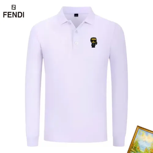 Wholesale Fendi T-Shirts Long Sleeved For Men #1410497 $40.00 USD, Wholesale Quality Replica Fendi T-Shirts