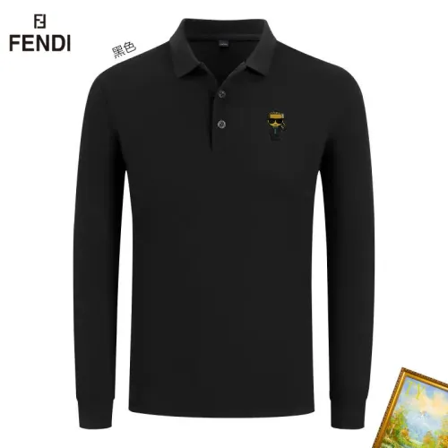 Wholesale Fendi T-Shirts Long Sleeved For Men #1410502 $40.00 USD, Wholesale Quality Replica Fendi T-Shirts