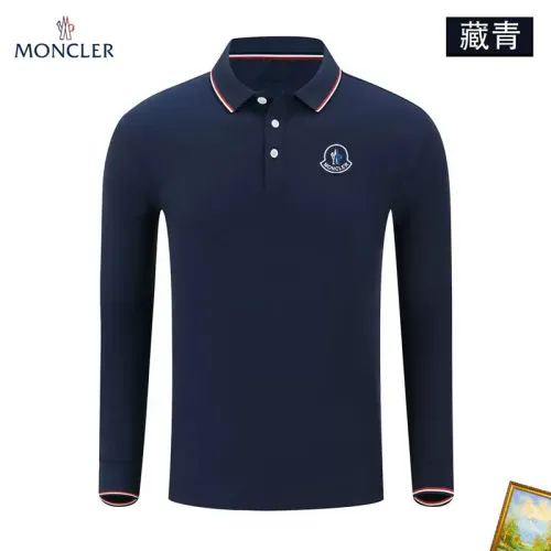 Wholesale Moncler T-Shirts Long Sleeved For Men #1410506 $40.00 USD, Wholesale Quality Replica Moncler T-Shirts