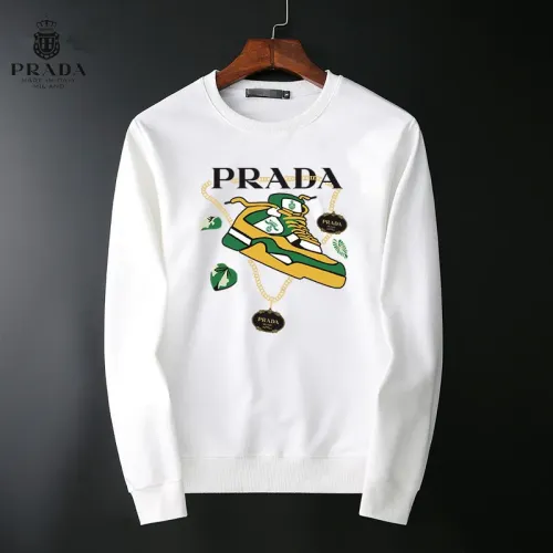 Wholesale Prada Hoodies Long Sleeved For Men #1410508 $40.00 USD, Wholesale Quality Replica Prada Hoodies