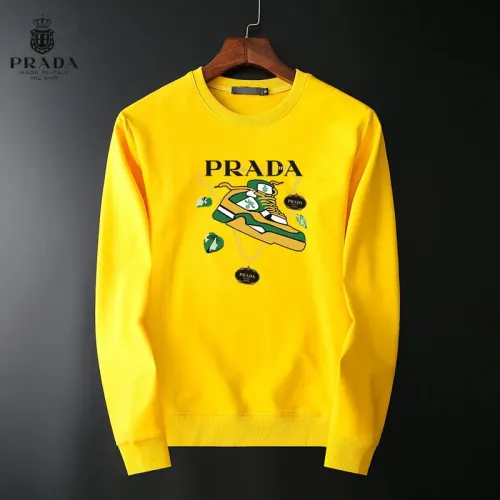 Wholesale Prada Hoodies Long Sleeved For Men #1410509 $40.00 USD, Wholesale Quality Replica Prada Hoodies