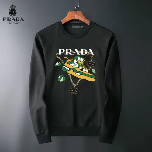 Wholesale Prada Hoodies Long Sleeved For Men #1410510 $40.00 USD, Wholesale Quality Replica Prada Hoodies